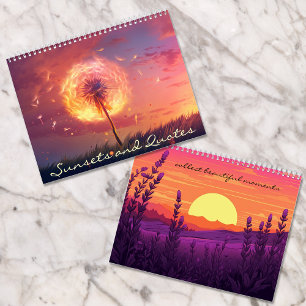 Calendrier Beaux couchers de soleil et citations