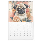 Calendrier Bébé mignon Animaux Aquarelle 2025 (Jan 2026)