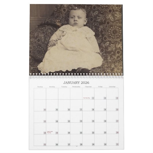 Calendrier Bébés vintages #1 (Jan 2026)