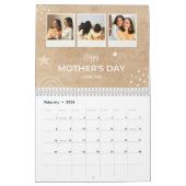 Calendrier Beige Scribble Happy Mother's Day Custom Photo (Feb 2026)