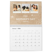 Calendrier Beige Scribble Happy Mother's Day Custom Photo (Jan 2026)