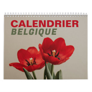 Calendrier Belgique en Français België 2026 Kalender