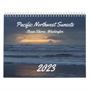 Calendrier Belle côte Washington Ocean Sunset Photo