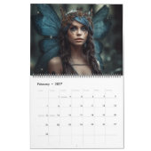Calendrier Belle fées Imaginaire Mystic Magic Modèle (Feb 2027)
