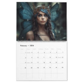 Calendrier Belle fées Imaginaire Mystic Magic Modèle (Feb 2026)