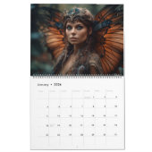 Calendrier Belle fées Imaginaire Mystic Magic Modèle (Jan 2026)