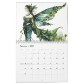 Calendrier Belle fées Papillons Fées Élégant (Feb 2027)