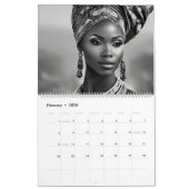 Calendrier Belle femme africaine (Feb 2026)