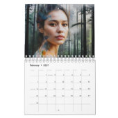 Calendrier Belle femme art double exposition (Feb 2027)