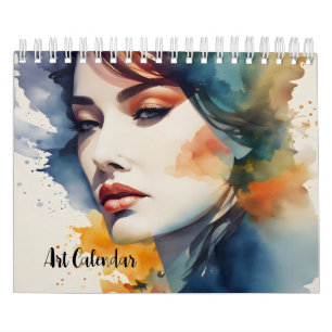 Calendrier Belle femme art double exposition