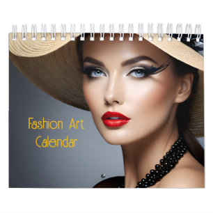 Calendrier Belle femme de mode artCalendrier