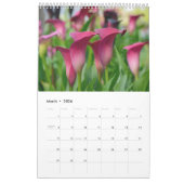 Calendrier Belle feuille de lys imprimé à fleurs (Mar 2026)