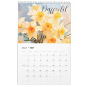 Calendrier Belle Fleurs de Naissance Callendar (Mar 2027)