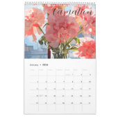 Calendrier Belle Fleurs de Naissance Callendar (Jan 2026)