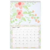 Calendrier Belle Fleurs Fille Designer (Mar 2027)