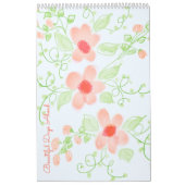 Calendrier Belle Fleurs Fille Designer (Protection)