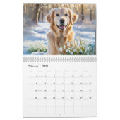 Calendrier Belle Golden Retrievers Mur Amoureux de les chiens (Feb 2026)