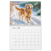 Calendrier Belle Golden Retrievers Mur Amoureux de les chiens (Jan 2026)