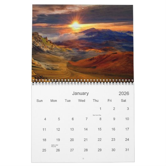 Calendrier Belle Hawaii (Jan 2026)