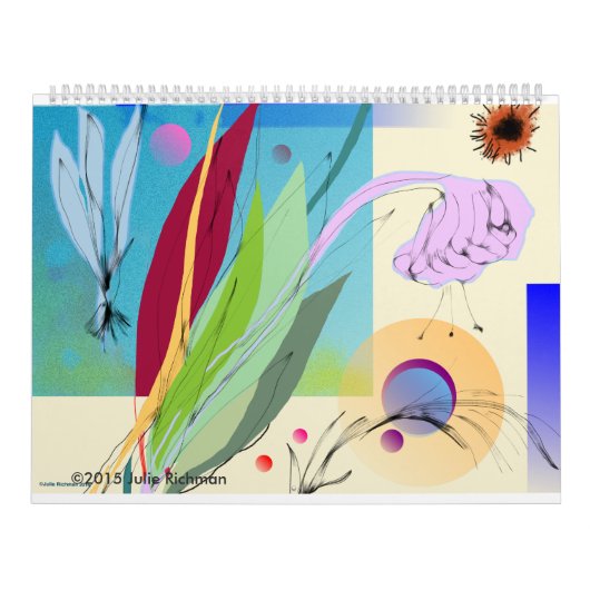 Calendrier Belle nature abstraite (Protection)
