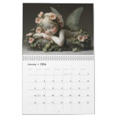 Calendrier Belle Porcelaine Fairies Verre Élégant (Jan 2026)