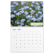 Calendrier Belles Fleurs (Mar 2026)