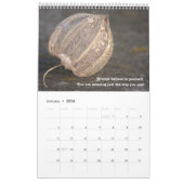 Calendrier Belles fleurs et citations de motivation calendrie (Jan 2026)