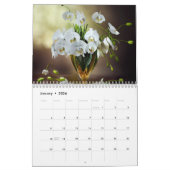 Calendrier Belles images de fleurs AI King Protea Lys (Jan 2026)
