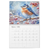 Calendrier Belles peintures d'oiseaux (Feb 2026)