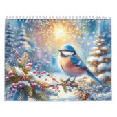 Calendrier Belles peintures d'oiseaux (Protection)