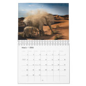 Calendrier Belles photographies d'éléphant (Mar 2026)