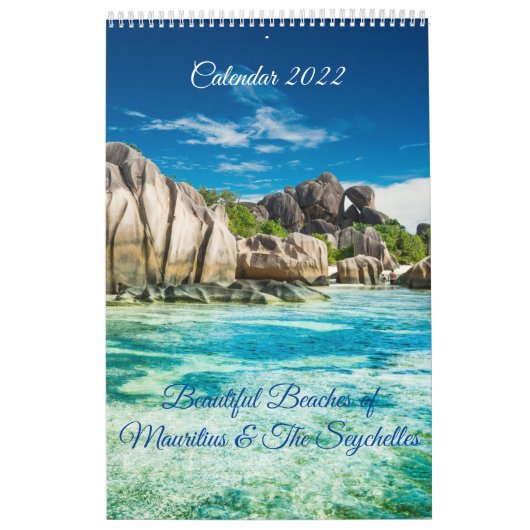 Calendrier Belles plages de Maurice & Les Seychelles (Protection)