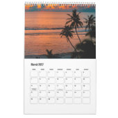 Calendrier Belles plages de Maurice & Les Seychelles (Mar 2027)