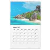 Calendrier Belles plages de Maurice & Les Seychelles (Feb 2027)