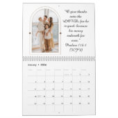 Calendrier Bénédiction familiale Photos Écriture Christian (Jan 2026)