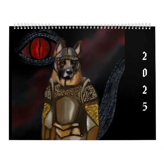 Calendrier Berger Allemand « Dragons & Dogs » (Protection)