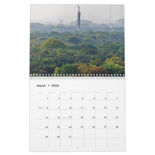 Calendrier Berlin 2026 (Mar 2026)