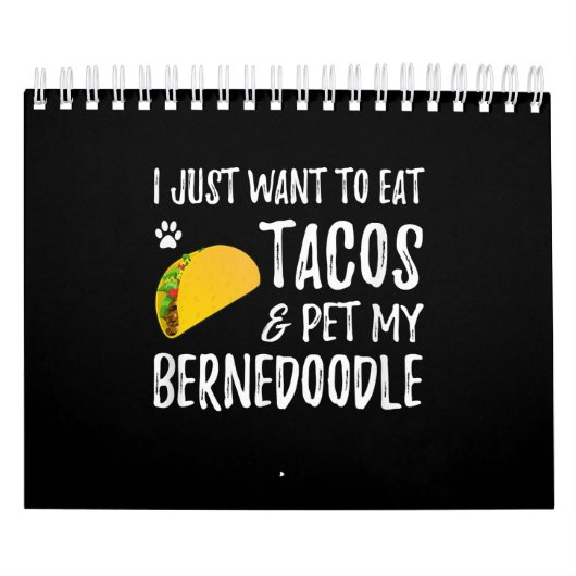 Calendrier Bernedoodle Taco Lover Cinco De Mayo Chien Maman (Protection)
