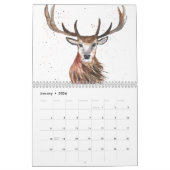 Calendrier Bêtes mignonnes Aquarelle Écureuil Forêt de renard (Jan 2026)