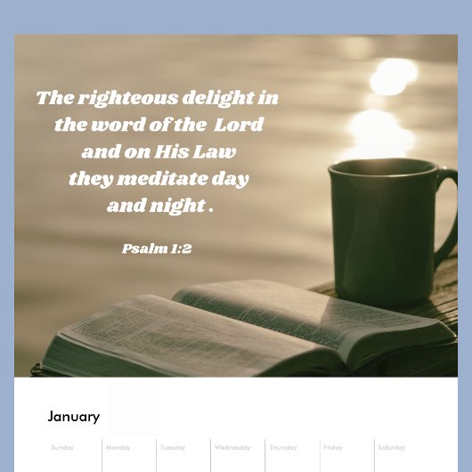 Calendrier Bible Christian