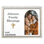 Calendrier  Bible Verse Gold Cross Arched Photo Gallery (Protection)