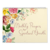 Calendrier Bible Verse prière Floral Custom (Protection)