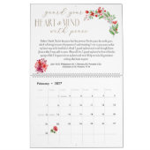 Calendrier Bible Verse prière Floral Custom (Feb 2027)