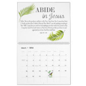 Calendrier Bible Verse prière Floral Custom (Mar 2026)