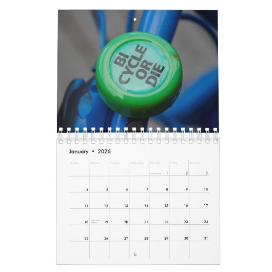 Calendrier Bicycle Bells (Jan 2026)