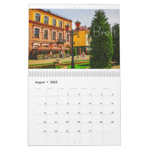 Calendrier Biélorussie Architecture Paysage Minsk Brest
