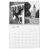 Calendrier Biélorussie Architecture Paysage Monochrome (Jan 2027)