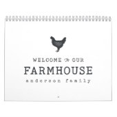 Calendrier Bienvenue dans notre ferme Pays Poulet rustique (Protection)