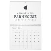 Calendrier Bienvenue dans notre ferme Pays Rustique Vache (Feb 2026)