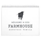 Calendrier Bienvenue dans notre ferme Pays Rustique Vache (Protection)